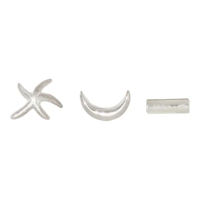 실버 925 문라이트 귀걸이 3P set