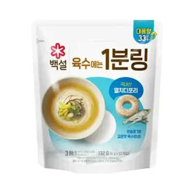 멸치디포리 육수에는 1분링