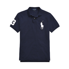 men's big pony custom slim fit mesh polo