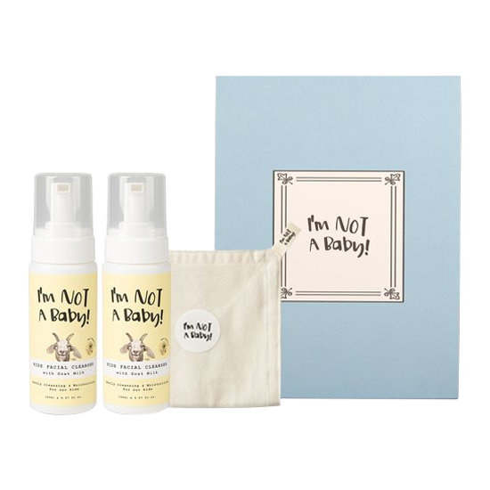 I&#39;M NOT A BABY FACIAL CLEANSER 150ml*2 + PURE COTTON TOWEL SET