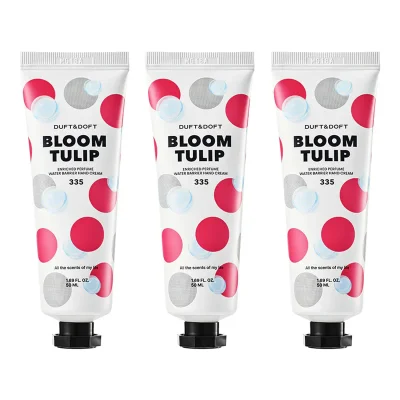 인리치드 퍼퓸 워터베리어 핸드크림 블룸튤립 50ml*3개 세트