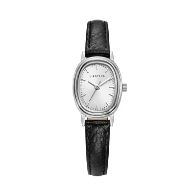 AMICO MIA 가죽 시계 화이트 JWM1LE6BF601WHBK0