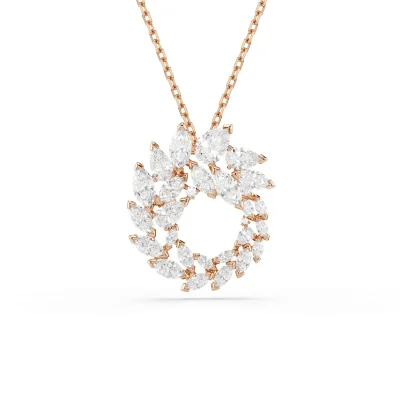 MESMERA:PEND CIRCULAR WHITE/ROS