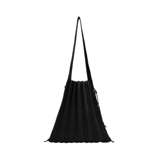 【JOSEPH&STACEY】 Lucky Pleats Pouch S Pattern Seed Black JOSEPH&STACEY】 Lucky Pleats Pouch S Pattern Seed Black