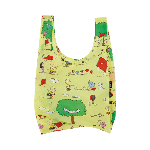 ☆未使用級☆ BAGGU オールレザー　イエロー　エコバッグ BAGGU エコバッグ バグゥ 正規品 STANDARD 折りたたみ