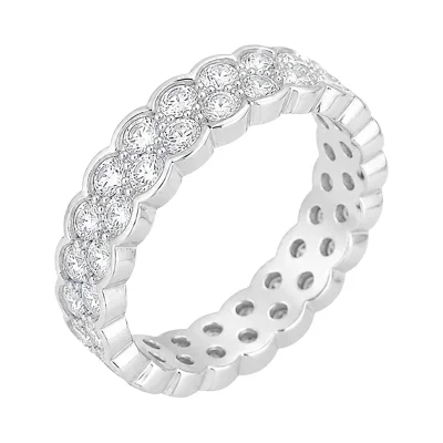 #Silver/[925실버] 모이사나이트 루시엘 듀얼 반지