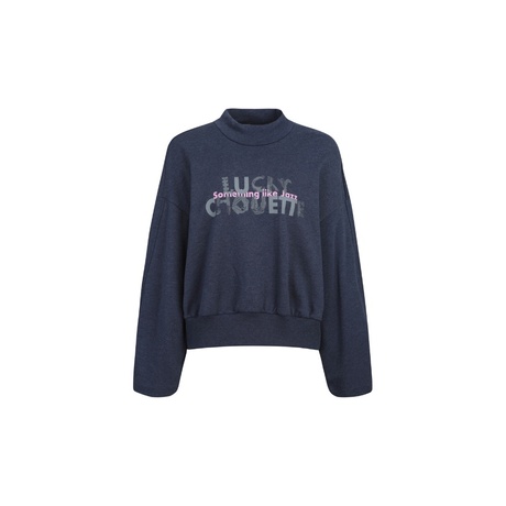 롯데면세점 [럭키슈에뜨] Printed Half Neck Sweatshirt
