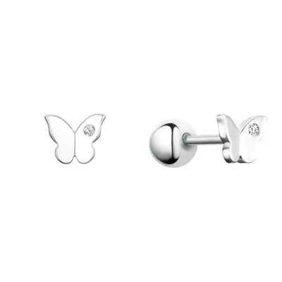나비 RA26A28A Silver 피어싱 (한쪽)