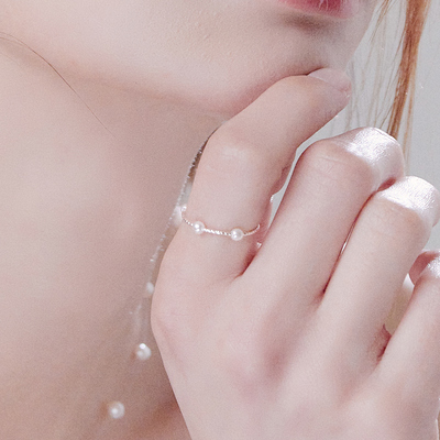 [츄,프로미스나인 박지원 착용] movable pearl-ring