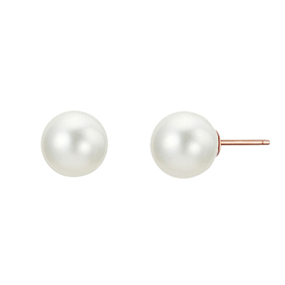 SILVER PEARL EARRING (10MM)