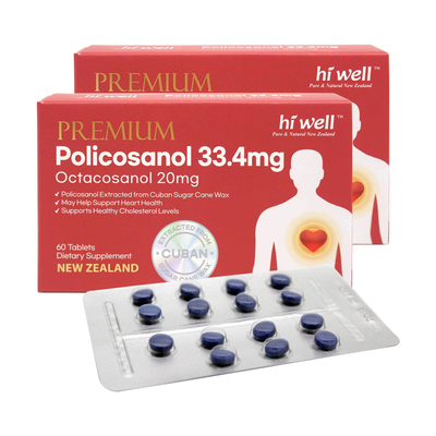 프리미엄 폴리코사놀 33.4mg 함유 제품 2박스 (120정, 4개월분)
