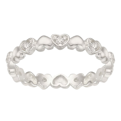 forever heart cubic ring