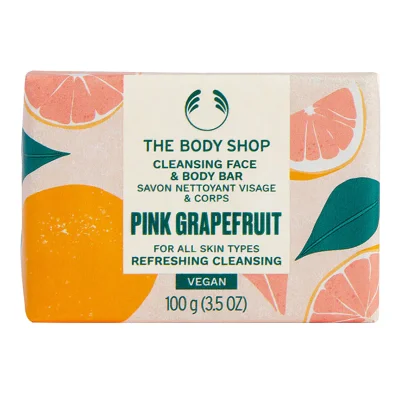 CLEANSING FACE & BODY BAR PINK GRAPEFRUIT 100G