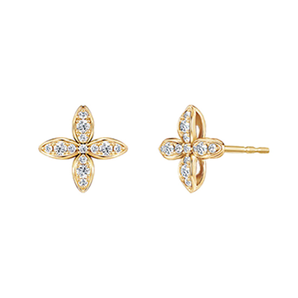 [Golden dew] 韓国☆18K Gold☆Fiorestella S Earrings Golden dew] 韓国☆18K Gold☆Fiorestella S Earrings
