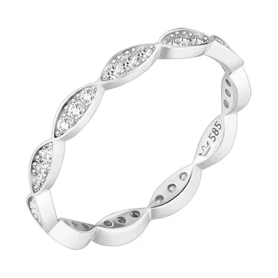 BREEZE 14K 화이트골드 반지 JJBRRQ6B2263W4120