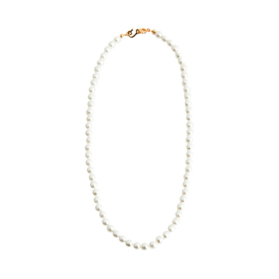 [925 SILVER] 6mm Basic Pearl Necklace