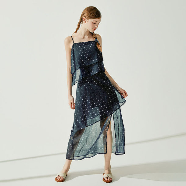 chinese dress ladies Lotte Embroidered Midi Dress