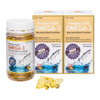 프리미어 골드 오메가3 PREMIER GOLD OMEGA3 90정 2병