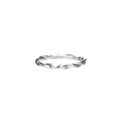 [925 silver] Cinq.silver.228 / twist layered ring