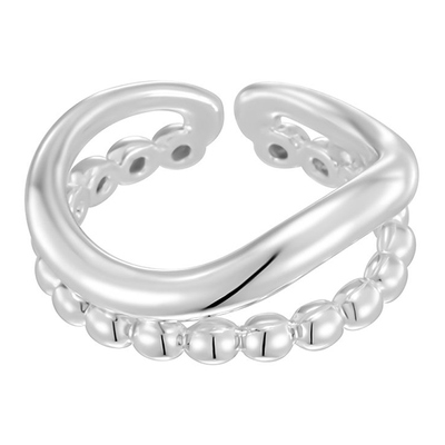 [김아영 착용] cool two lines ring : White
