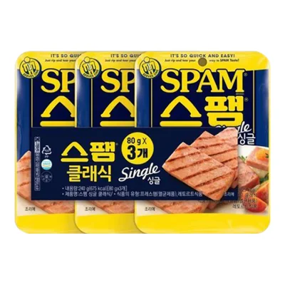 스팸 싱글 클래식 80g*3ea