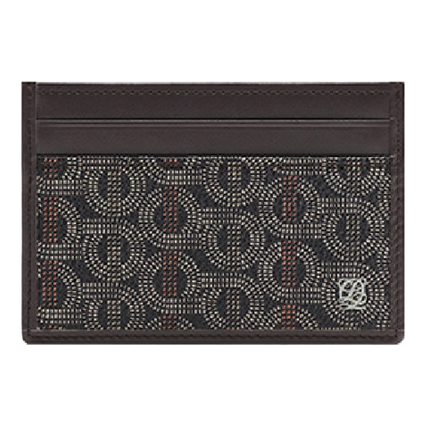 【Louis Quatorze】韓国人気★Heart Collection Card Wallet Louis Quatorze Burgundy Leather Credit Card Tri fold Long