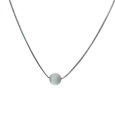 묘안석 목걸이 / Cat's-eye stone necklace