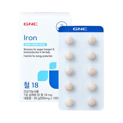 GNC 철18 (100정)