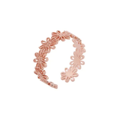 [태연,우주소녀 설아,진경 착용] #Rose Gold/블루밍 레이스 오픈 반지