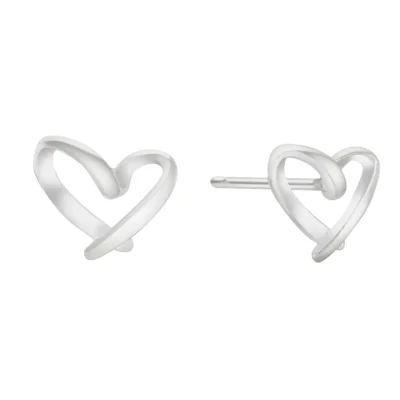 Minimal Heart Earring