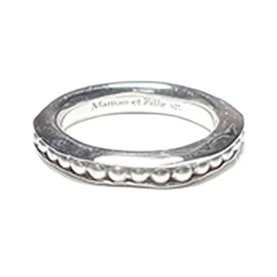 Sequence Crystal Pearl Ring 실버