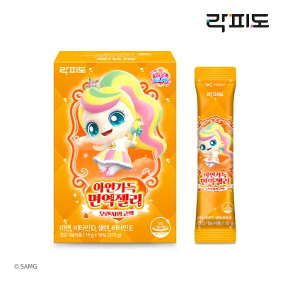 락피도 아연가득 면역젤리 오렌지망고맛 18포