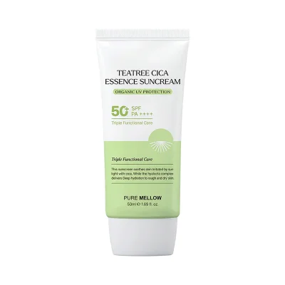 퓨어멜로우 티트리 시카 에센스 선크림 50ml