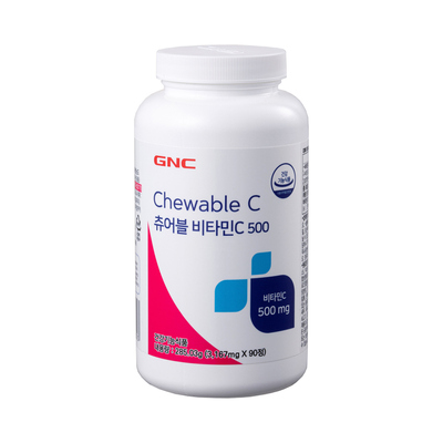 GNC 츄어블 비타민 C 500(항산화, 종합비타민, 면역)