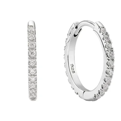 Deux.silver.182 / epais anse dew earring