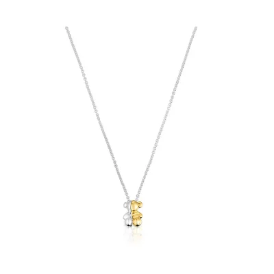 TOUS two-tone S bear Double NEC