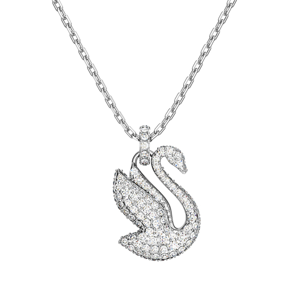 SWAROVSKI/正規品・関税・配送込/ Swan ラージ ネックレス ロッテ免税店