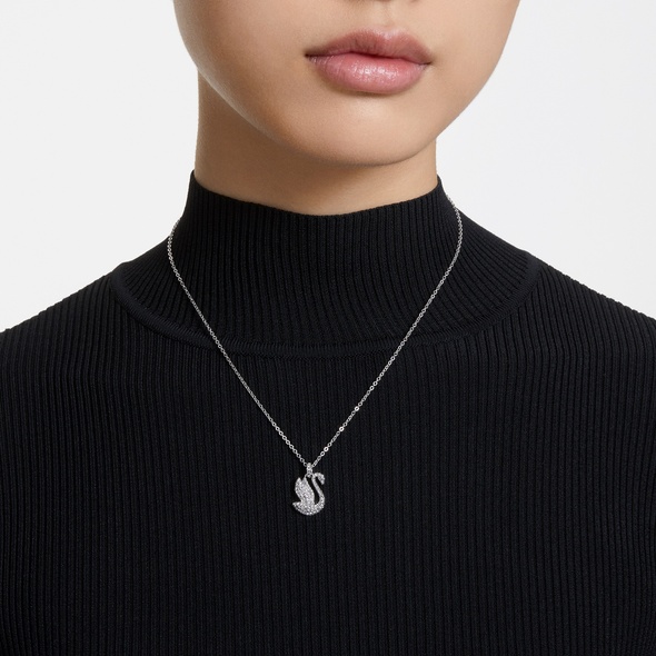 SWAROVSKI/正規品・関税・配送込/ Swan ラージ ネックレス ロッテ免税店
