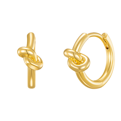 [수지, 태연, 에스파 닝닝 착용] knot one-touch earring : Gold