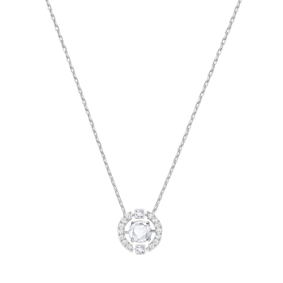 UNA:NECKLACE CZWH/CRY/RHS