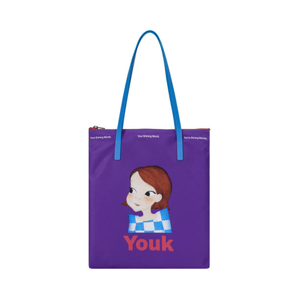 ★送料・関税込★YOUKSHIMWON★Line ecobag F★バッグ★ 優美社産業 コンパクトエコバッグ 9020 アカ 1個（ご注文単位1個