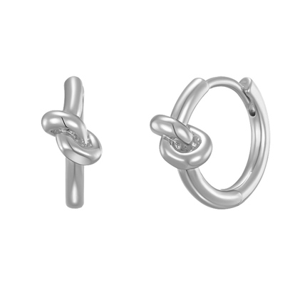 [수지, 태연, 에스파 닝닝 착용] knot one-touch earring : White