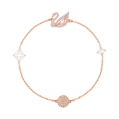 SWAN:BRACELET CZMO/ROS M