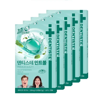 덴티스테 민트볼 20p x 5입