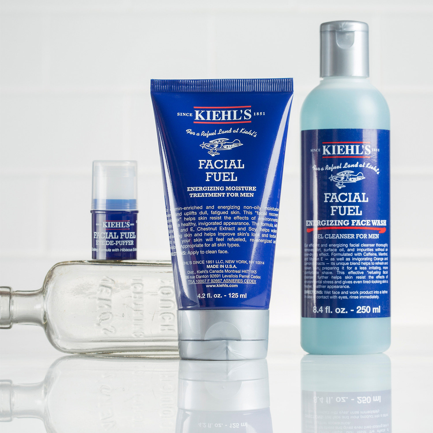 Kiehl's 突き出 フェイシャル クレンザー&フュールトナー&モイスチャライザー