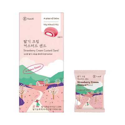 딸기 크림 커스터드 샌드(소)