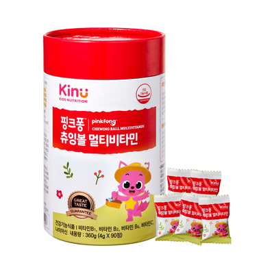 핑크퐁 츄잉볼 멀티비타민 90정(어린이)