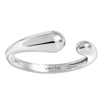 Cinq.silver.58 / ouvert ring