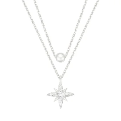 starlet ball layered necklace