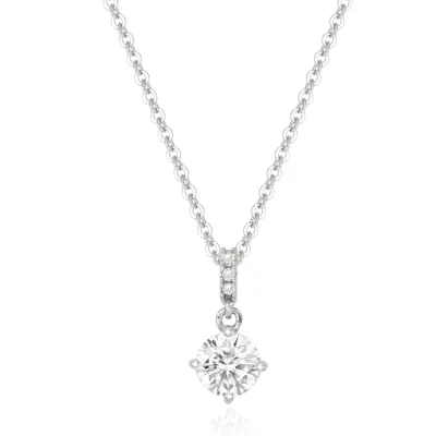 Solitaire Double Setting Necklace